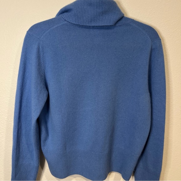 Anne Klein Sport Blue Cowl Neck Sweater - Picture 5 of 11